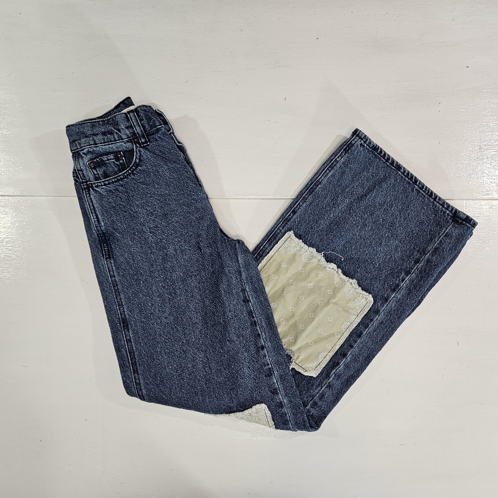 Pacsun patchwork baggy jeans women's size 24